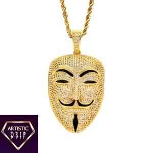 Vendetta/ Hacker mask pendant